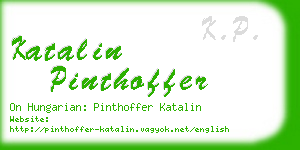 katalin pinthoffer business card